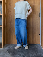 OTOAA / LAYERED DOLMAN HALF SLEEVE (SAND GREGE)