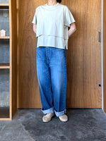 OTOAA / LAYERED DOLMAN HALF SLEEVE (SAND GREGE)