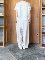 OTOAA / LAYERED DOLMAN HALF SLEEVE (SAND GREGE)