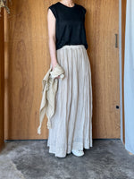Re arrival!! suzuki takayuki / linen tank top（black ）