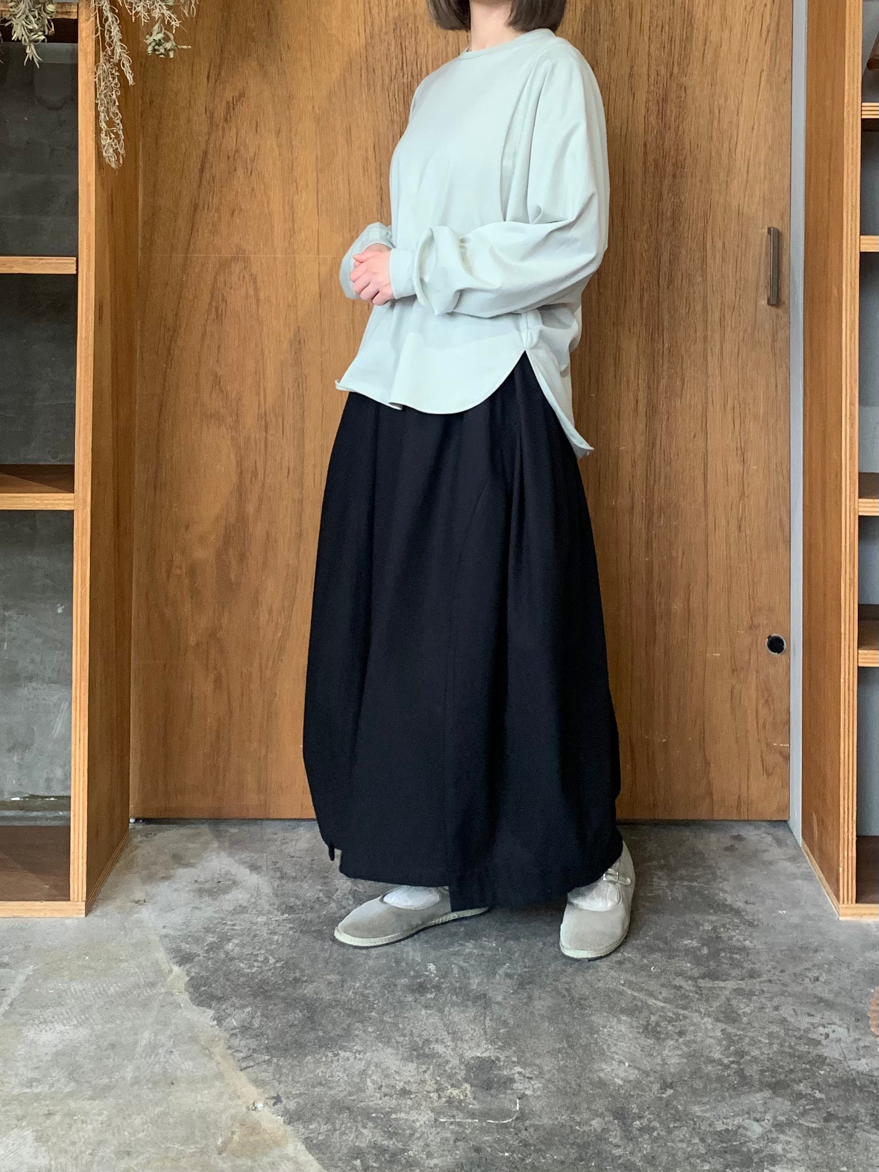 OTOAA / DOLMAN SLEEVE T-SHIRT (MINT GREGE)