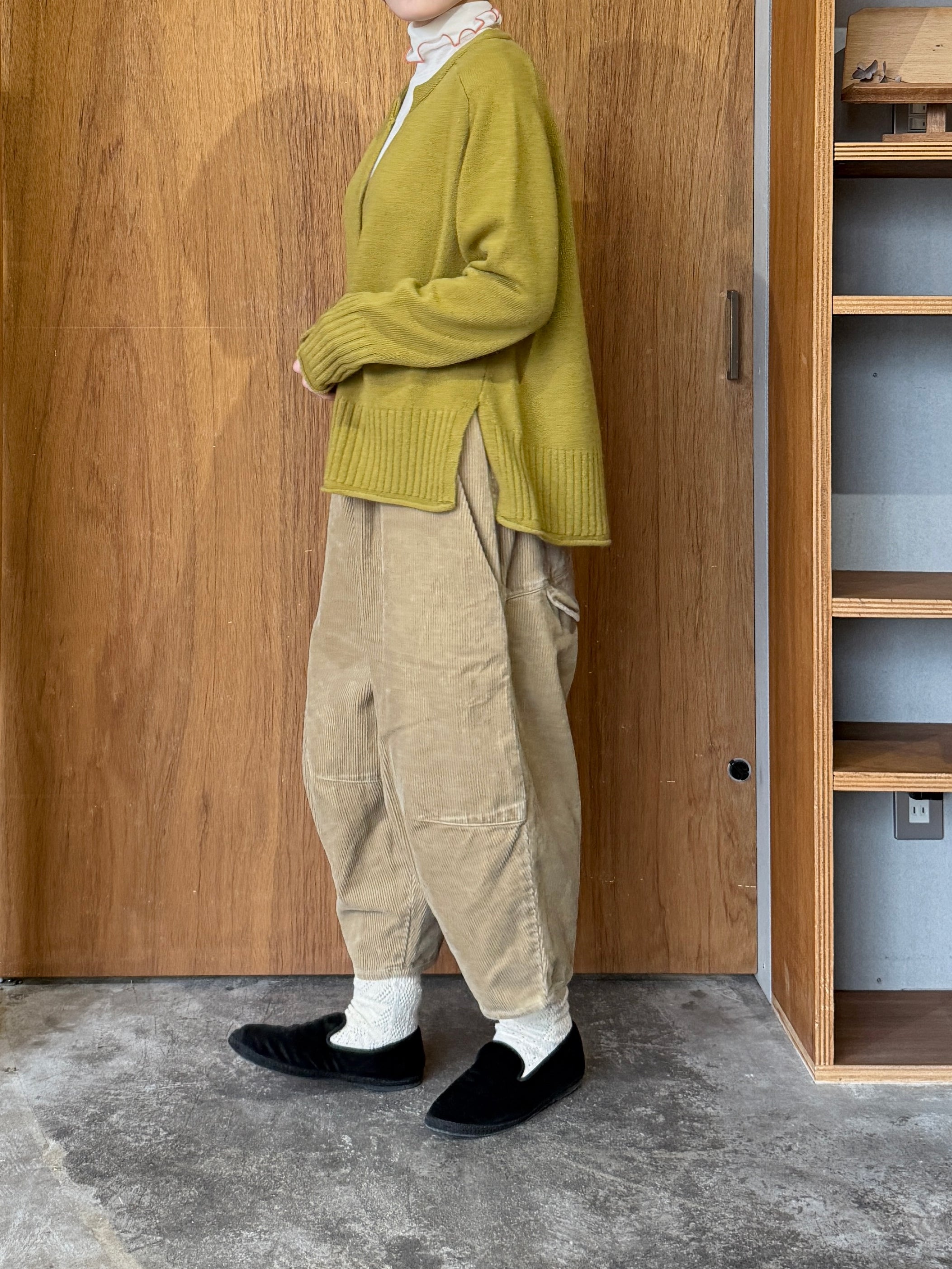 tumugu / オーガニックコットンコーデュロイ ティンカーパンツ（BEIGE）