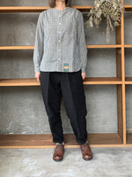 ASEEDONCLÖUD / HW collarless shirt（Black）