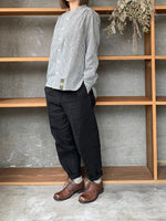 ASEEDONCLÖUD / HW collarless shirt（Black）