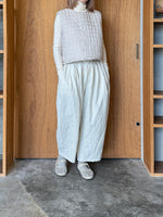 qiri / flower dot quilt JQ short reversible vest (ライトピンク)