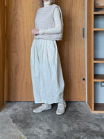 qiri / flower dot quilt JQ short reversible vest (ライトピンク)