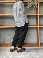 ASEEDONCLÖUD / HW collarless shirt（Black）