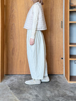 qiri / flower dot quilt JQ short reversible vest (ライトピンク)