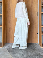 qiri / flower dot quilt JQ short reversible vest (ライトピンク)