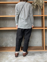 ASEEDONCLÖUD / HW collarless shirt（Black）