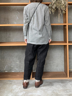 ASEEDONCLÖUD / HW collarless shirt（Black）