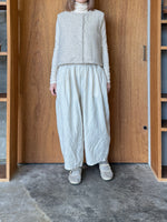 qiri / flower dot quilt JQ short reversible vest (ライトピンク)