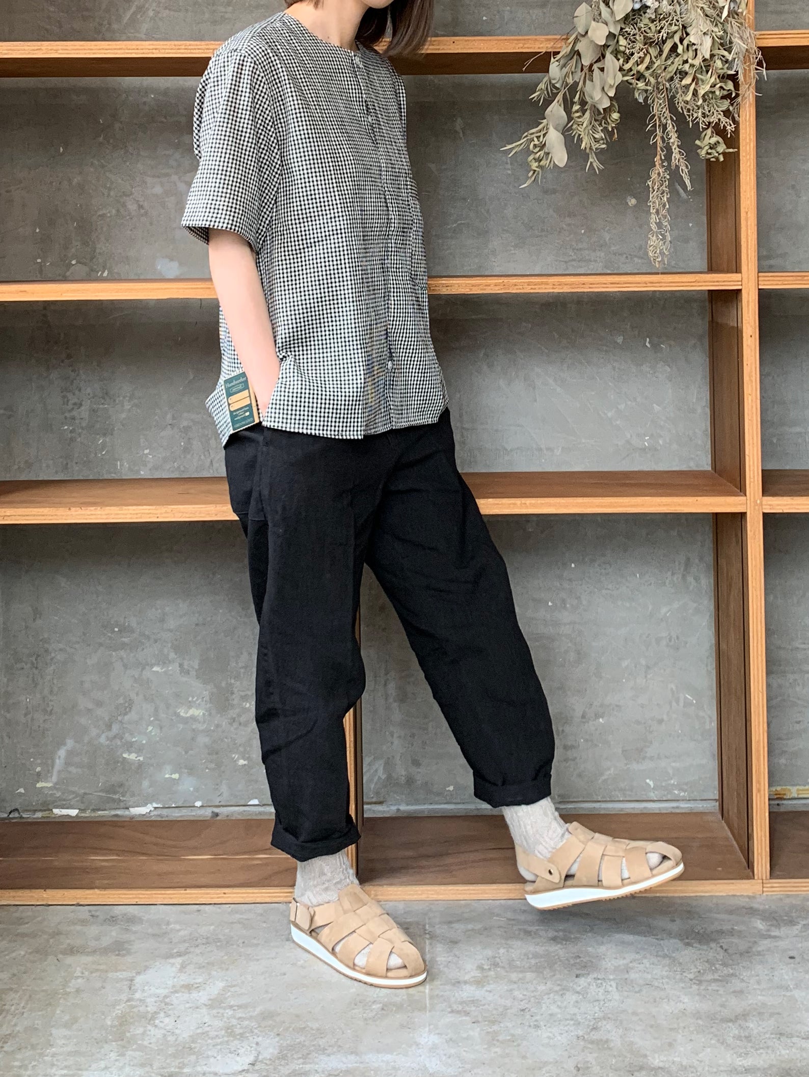ASEEDONCLÖUD / HW short sleeve shirt（Black）