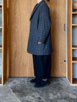 GASA*/ 薄雲 コートジャケット(brown check)