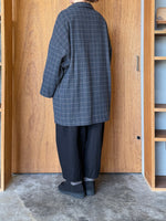 GASA*/ 薄雲 コートジャケット(brown check)