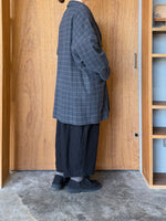 GASA*/ 薄雲 コートジャケット(brown check)