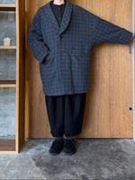 GASA*/ 薄雲 コートジャケット(brown check)