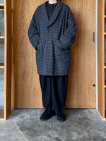 GASA*/ 薄雲 コートジャケット(brown check)