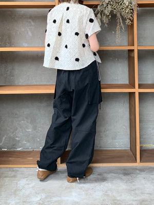 ASEEDONCLÖUD / gardener pajama trousers（Black）