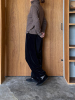 ROBE de PEAU / SNOW VELOUR PANTS (BLACK)