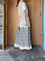 qiri / turu flower embroidery オールインワン(サンド)