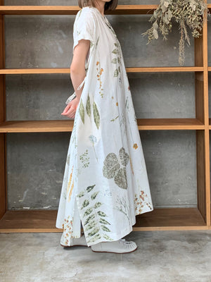 ASEEDONCLÖUD / assimilate plants dress（Off white）