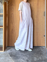 qiri / turu flower embroidery オールインワン(ラベンダー)