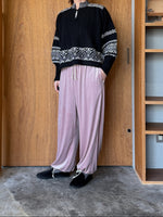 ROBE de PEAU / SNOW VELOUR PANTS (GRAYISH PINK)