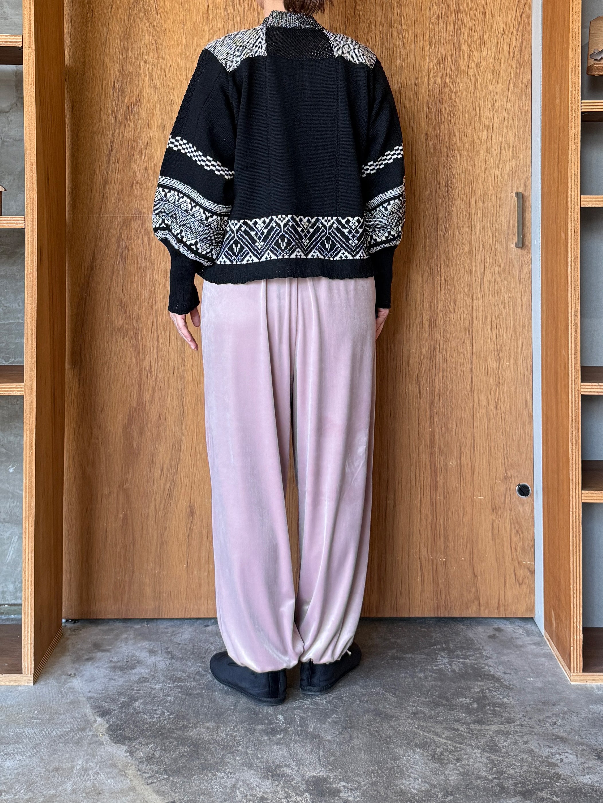 ROBE de PEAU / SNOW VELOUR PANTS (GRAYISH PINK)