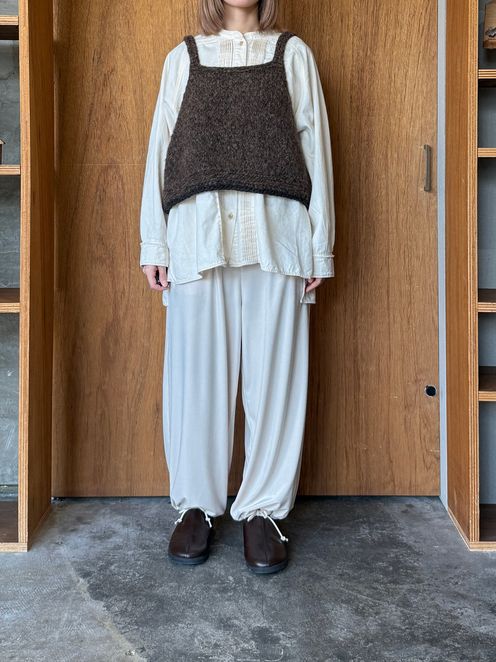 ROBE de PEAU / SNOW VELOUR PANTS (IVORY)