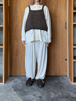 ROBE de PEAU / SNOW VELOUR PANTS (IVORY)