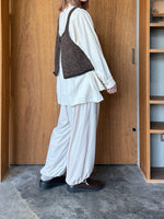 ROBE de PEAU / SNOW VELOUR PANTS (IVORY)