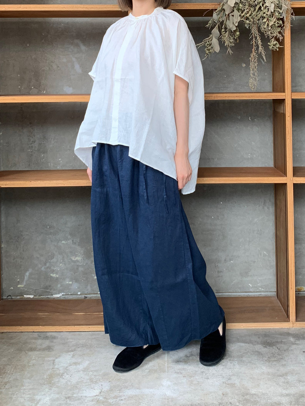 Vlas Blomme / KL Vintage ダーツパンツ(Navy)
