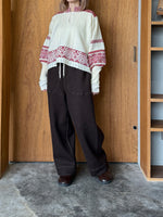 ASEEDONCLÖUD / Student dormitory pants（Brown）