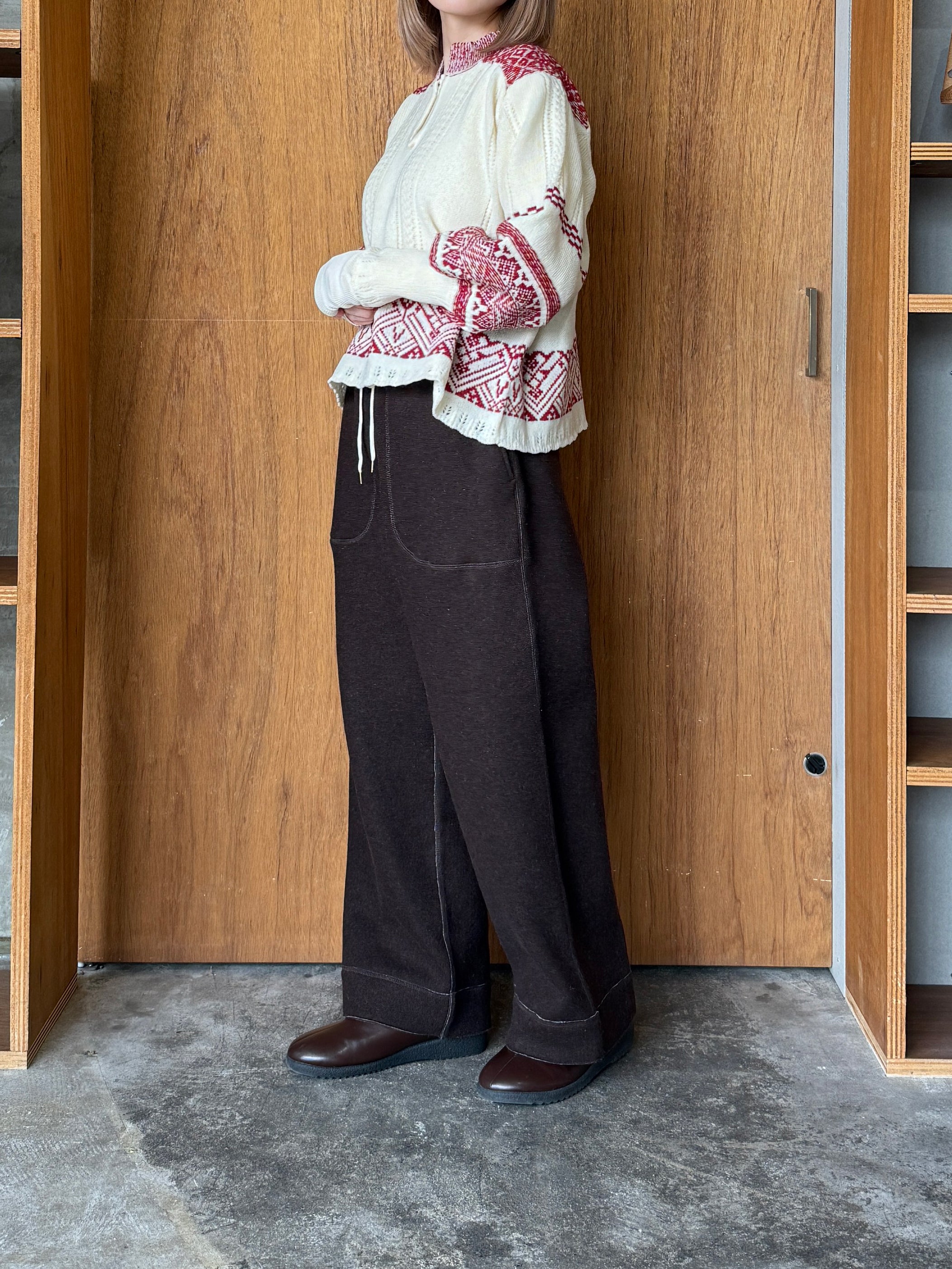 ASEEDONCLÖUD / Student dormitory pants（Brown）