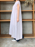 Vlas Blomme / KL Heritage 60 SLIT NECK DRESS (Lavender Gray)