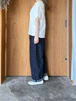 qiri / ribbon collar embroidery Tee (キナリ)