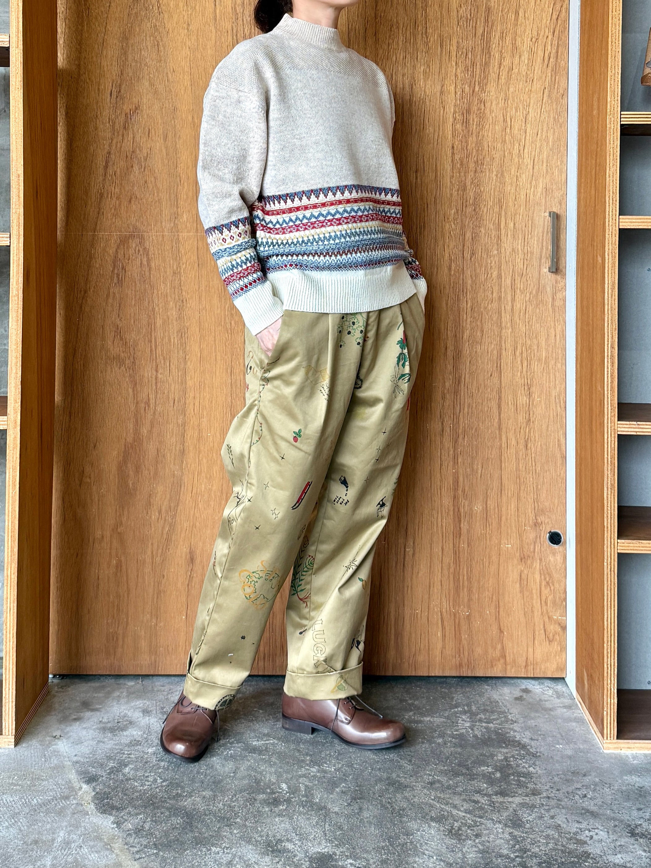 ASEEDONCLÖUD / Study uniform slacks（Beige）