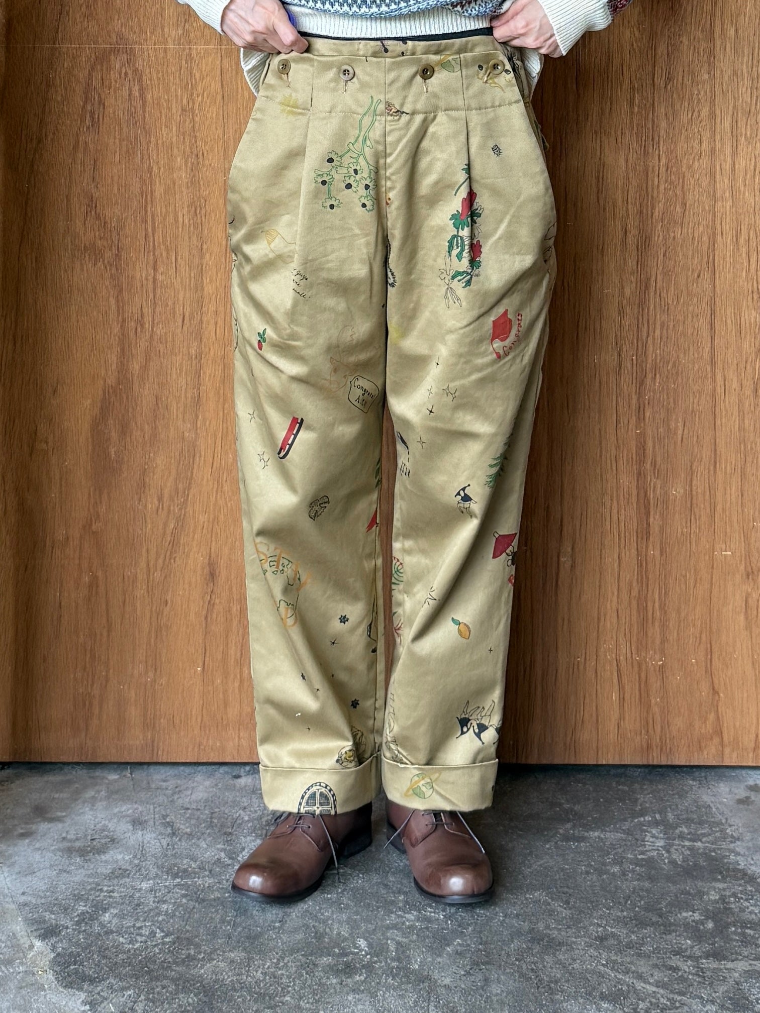 ASEEDONCLÖUD / Study uniform slacks（Beige）