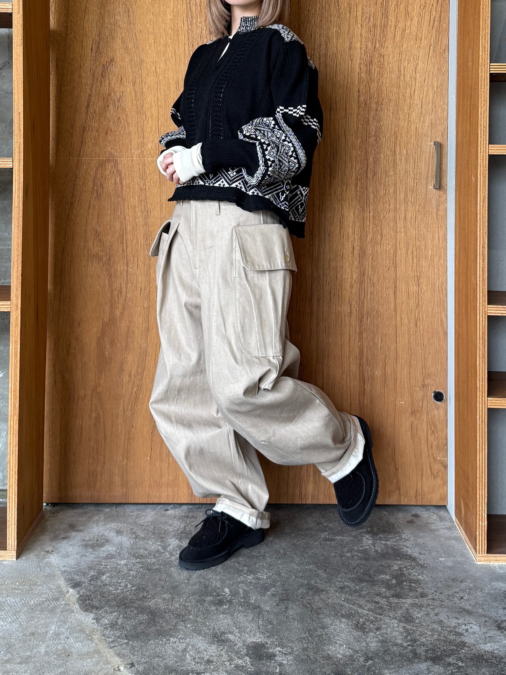 ASEEDONCLÖUD / Seiyako jacquard blouse（Black）