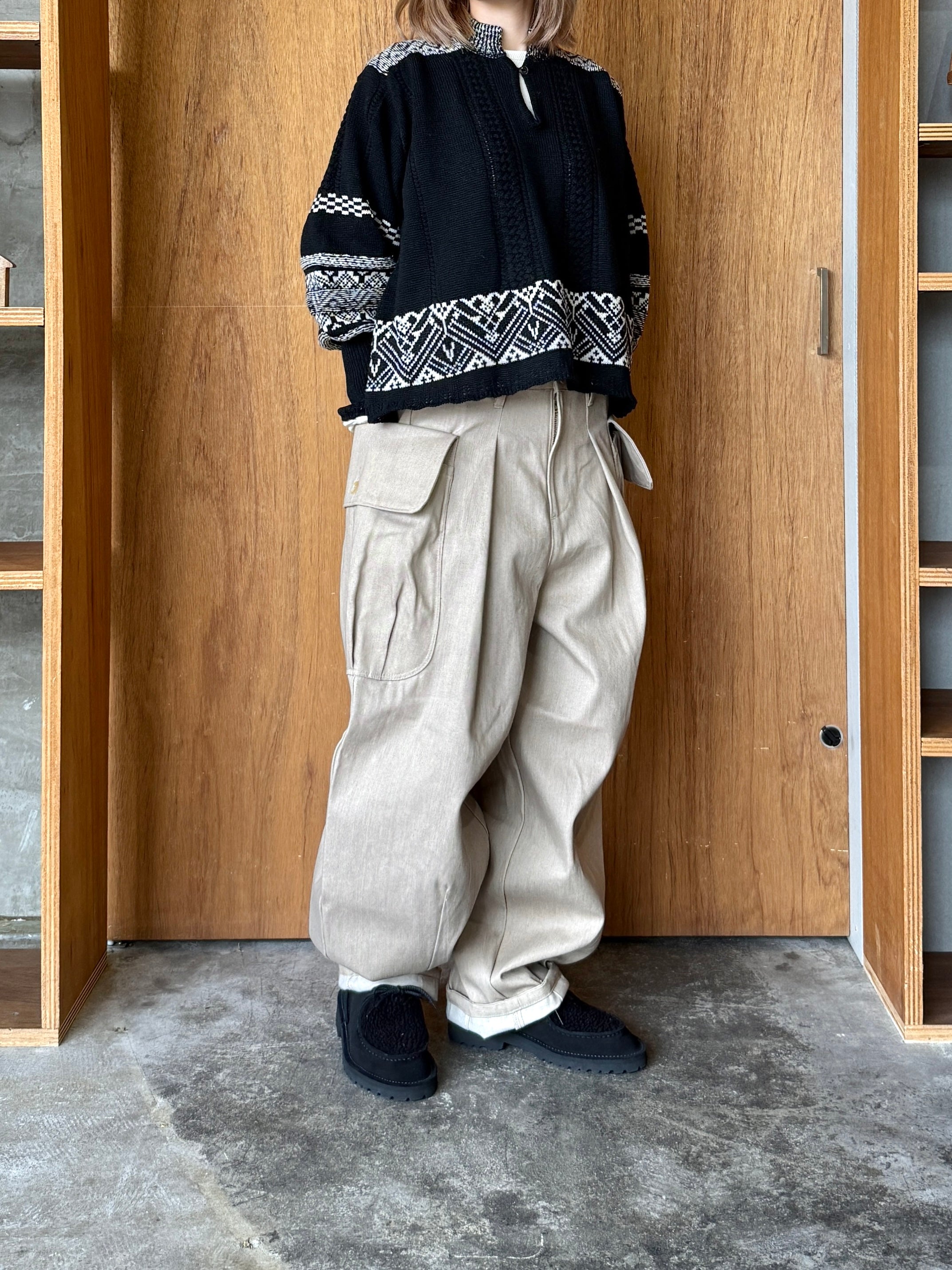 ASEEDONCLÖUD / Seiyako jacquard blouse（Black）