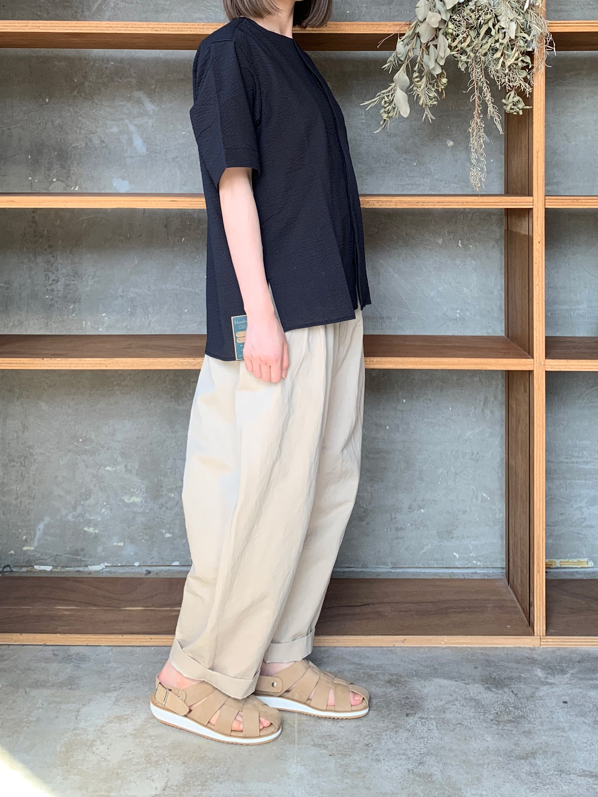 ASEEDONCLÖUD / HW short sleeve shirt（Black）