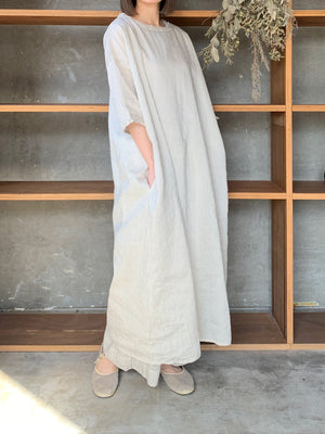ROBE de PEAU / STRIPE PULLOVER ONE PIECE (BLOCK STRIPE)
