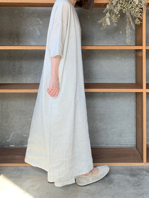 ROBE de PEAU / STRIPE PULLOVER ONE PIECE (BLOCK STRIPE)