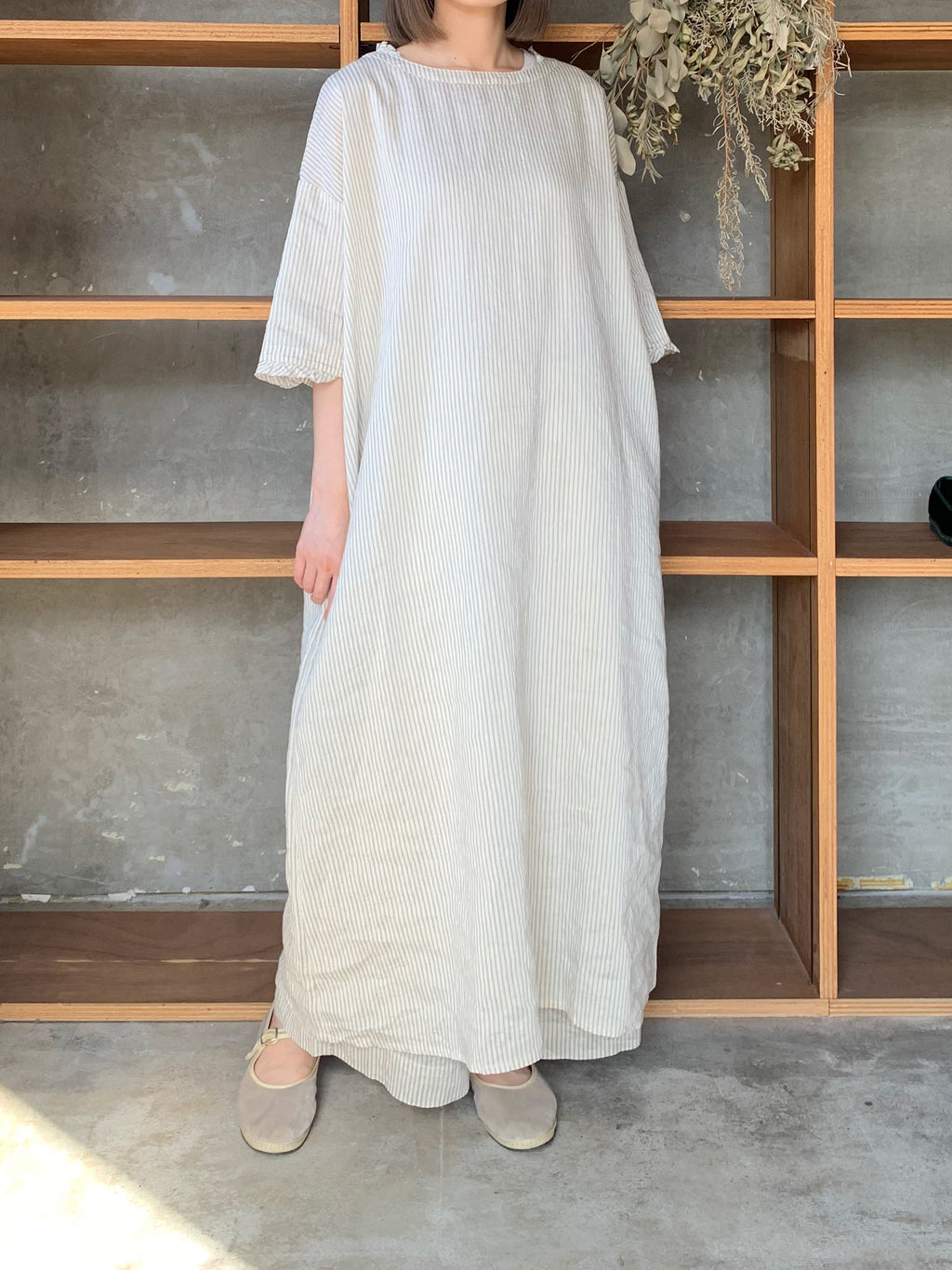 ROBE de PEAU / STRIPE PULLOVER ONE PIECE (BLOCK STRIPE)