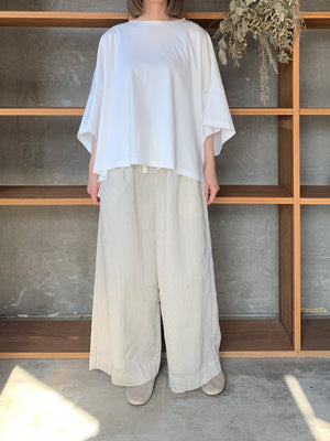 ROBE de PEAU / STRIPE EASY PANTS (BLOCK STRIPE)