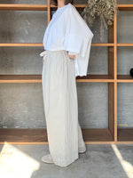 ROBE de PEAU / STRIPE EASY PANTS (BLOCK STRIPE)