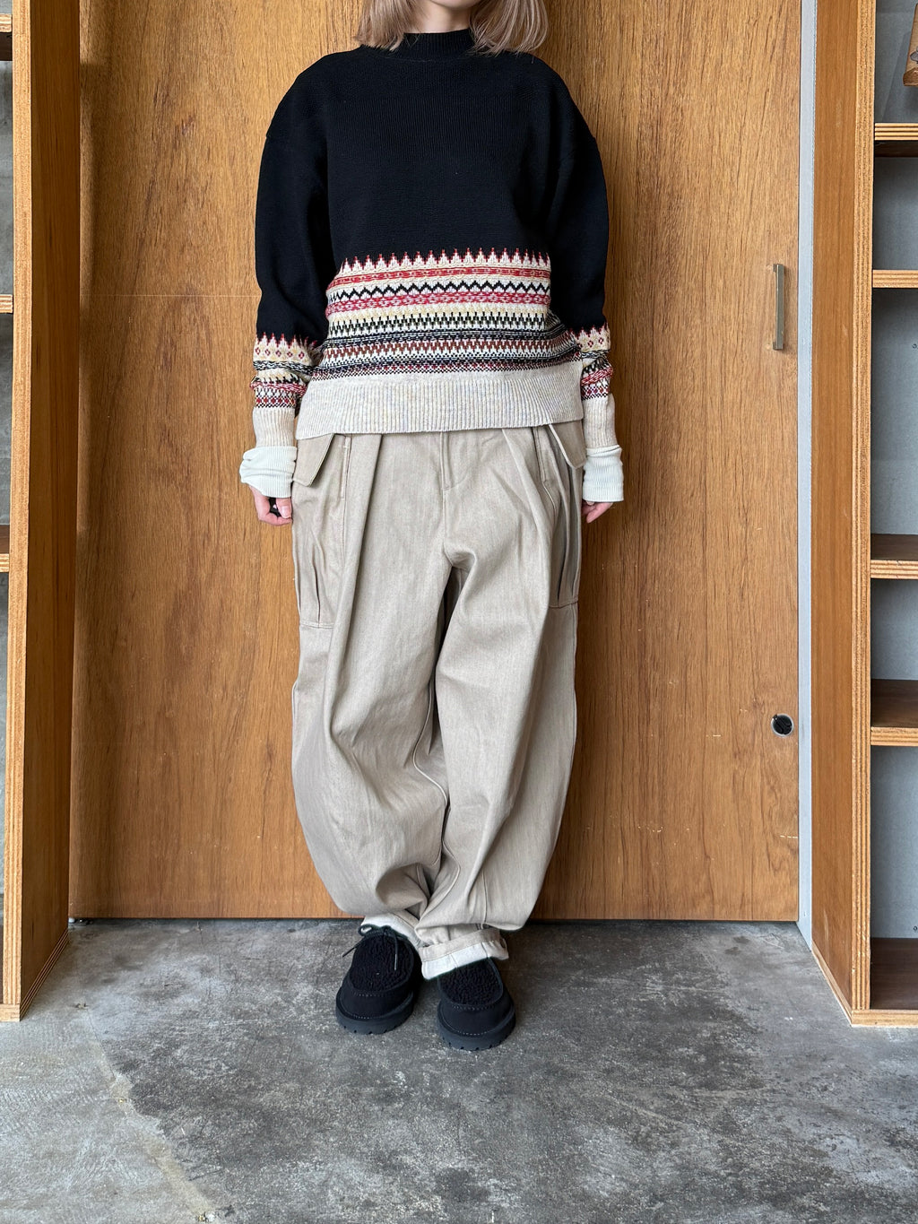 ASEEDONCLÖUD / Seiyako jacquard po（Black）