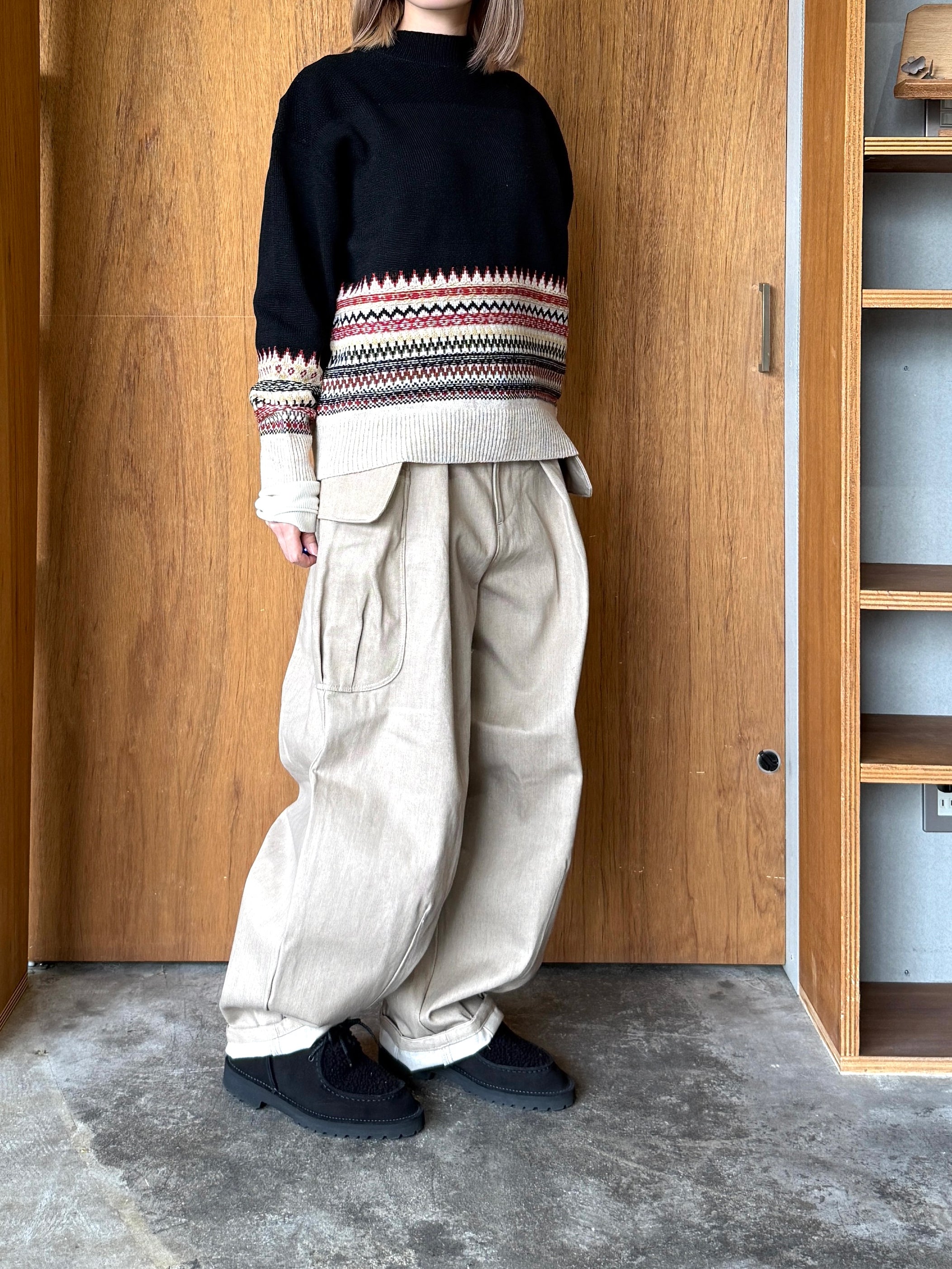 ASEEDONCLÖUD / Seiyako jacquard po（Black）