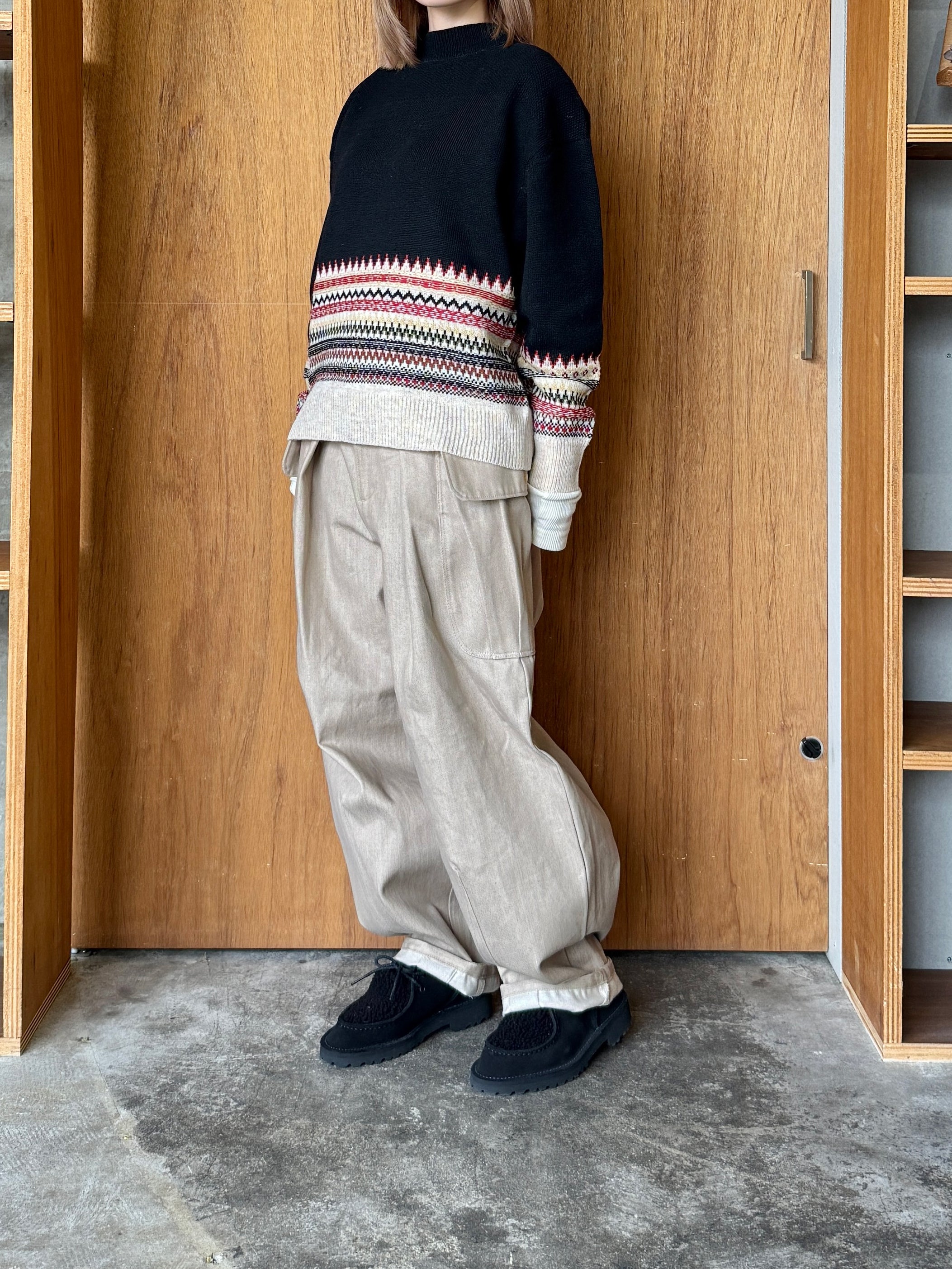 ASEEDONCLÖUD / Seiyako jacquard po（Black）